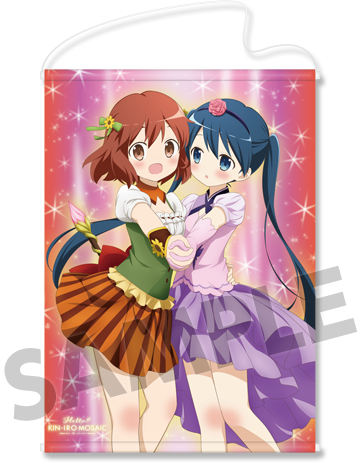ハロー！！きんいろモザイク イギリスバトル編描き下ろしB2タペストリー 陽子＆綾